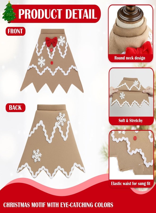 مجموعة أزياء عيد الميلاد للكلاب من SilTriangle، 3 قطع، مناسبة للأحجام الصغيرة والكبيرة، تتضمن أزياء شجرة عيد الميلاد، والجني، ورجل الزنجبيل، مع قبعة قابلة للتعديل، مثالية لحفلات تنكرية في عيد الميلاد، ومستلزمات صور العطلات (صغيرة). - Image 2